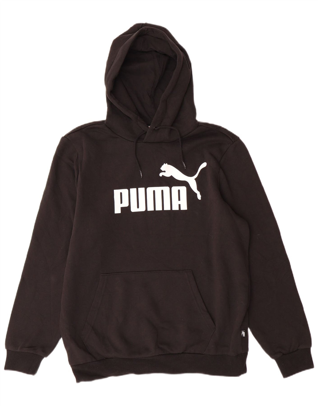 Ανδρικό γραφικό κουκούλα PUMA, μεσαίο μαύρο βαμβακερό