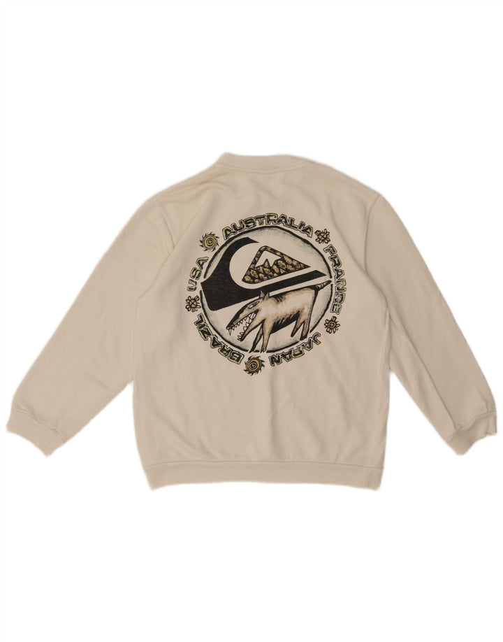 Quiksilver Boys Graphic Φούτερ Jumper 11-12 ετών Λευκό