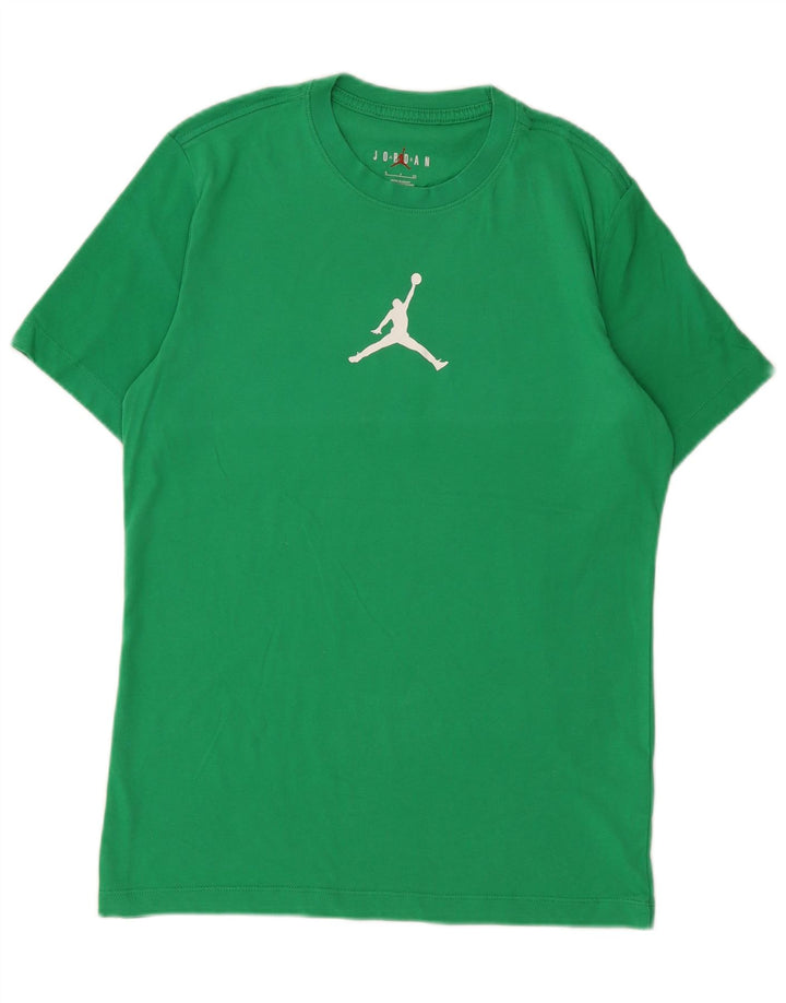 Jordan Ανδρικό γραφικό T-Shirt Top Μικρό πράσινο βαμβακερό
