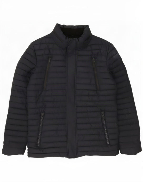 Superdry Ανδρικό μπουφάν με επένδυση UK 40 Large Navy Blue Polyester