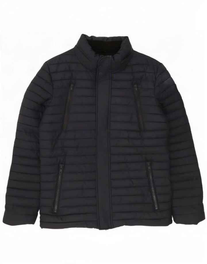 Superdry Ανδρικό μπουφάν με επένδυση UK 40 Large Navy Blue Polyester