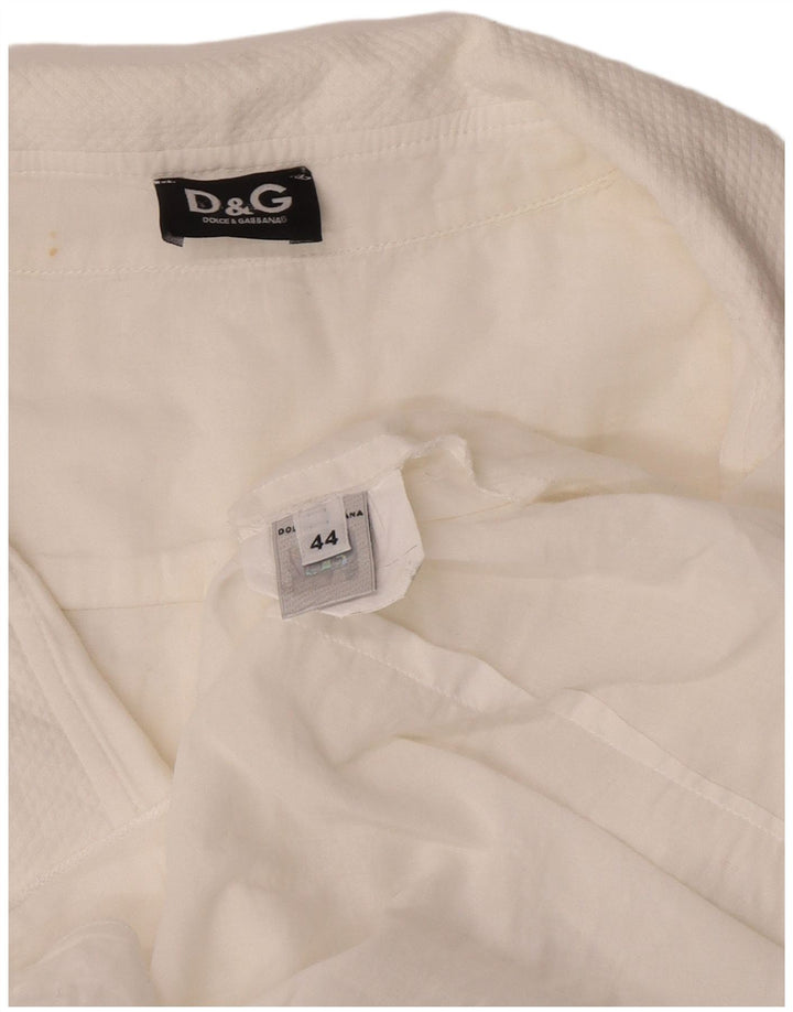 Dolce & Gabbana Γυναικεία Αμάνικη Μπλούζα Top IT 44 Medium White Designer