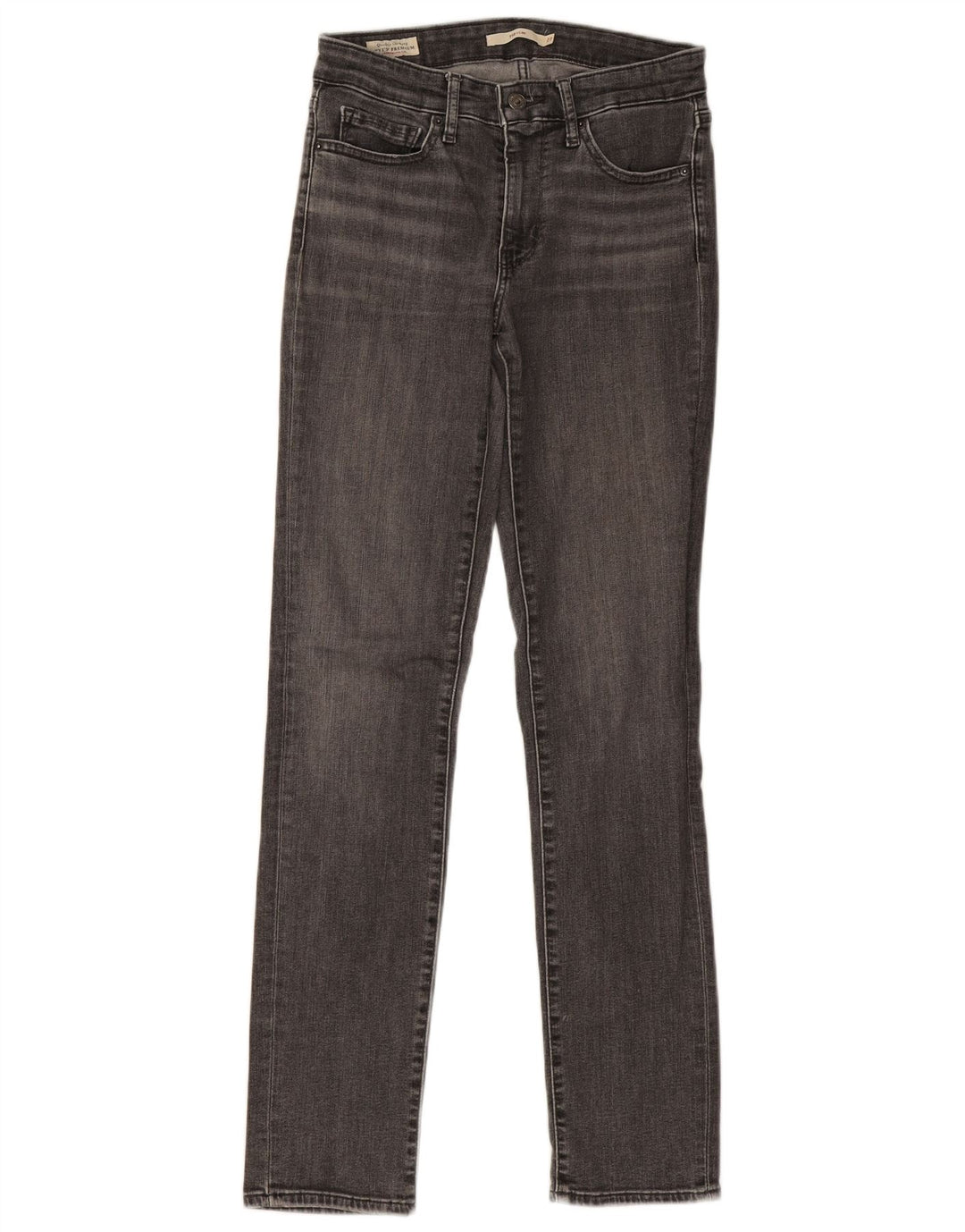 Levi's Womens 712 Slim Jeans W27 L31 Γκρι βαμβακερό
