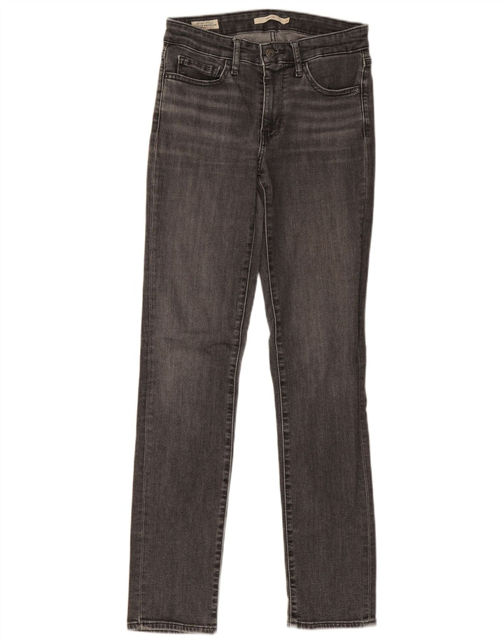 Levi's Womens 712 Slim Jeans W27 L31 Γκρι βαμβακερό