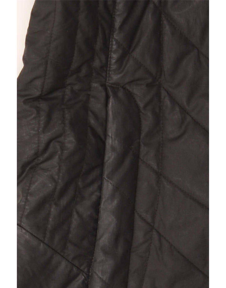 Jack Wolfskin Γυναικείο παλτό με κουκούλα UK 10 μικρό μαύρο πολυεστέρα