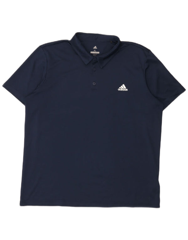 Ανδρικό πουκάμισο Adidas Climalite Polo XL Navy Blue Polyester