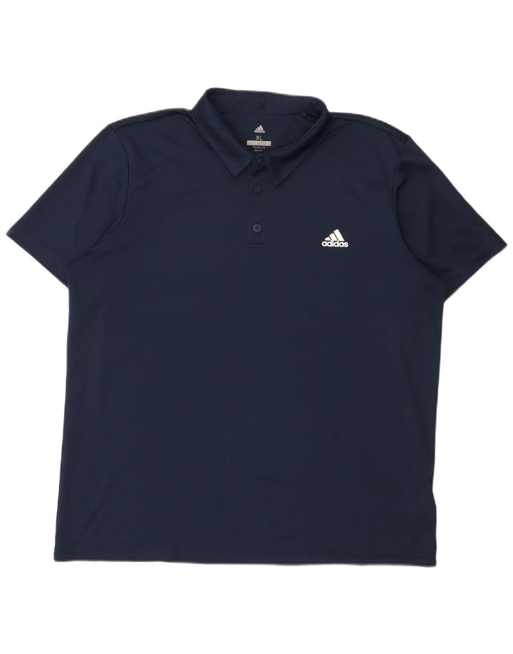 Ανδρικό πουκάμισο Adidas Climalite Polo XL Navy Blue Polyester