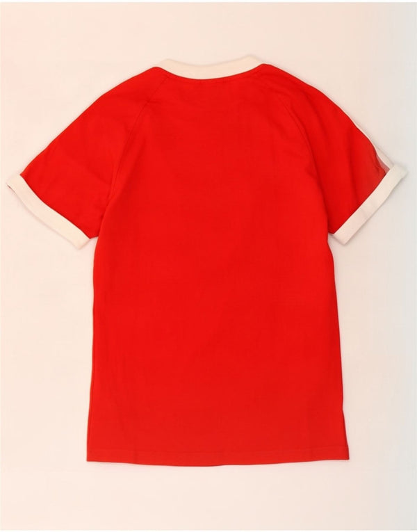 Ανδρικό T-Shirt Adidas Top Small Red Colourblock Βαμβακερό
