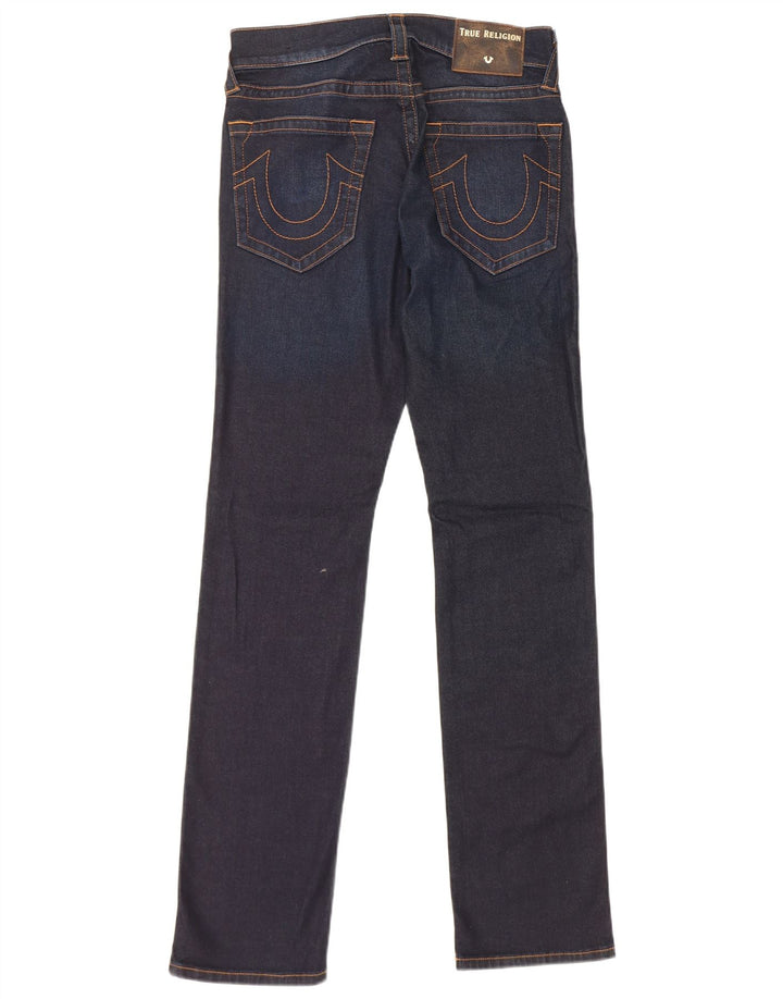 True Religion Γυναικεία Slim Jeans W28 L34 Navy Blue Cotton