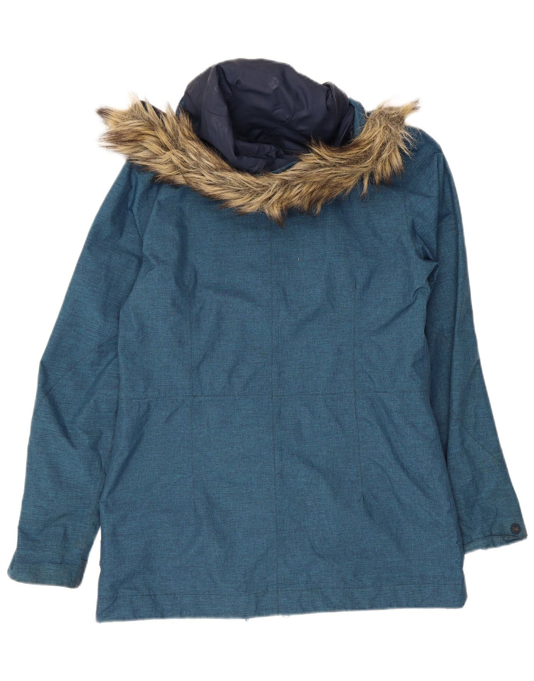Jack Wolfskin Γυναικείο Jack Wolfskin με κουκούλα Parka UK 10 Small Blue Polyester
