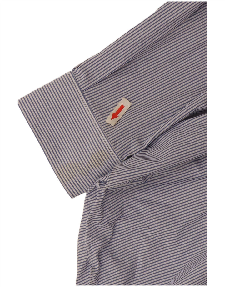 Ανδρικό πουκάμισο Massimo Dutti Μέγεθος 44 17 1/2 XL Blue Pinstripe