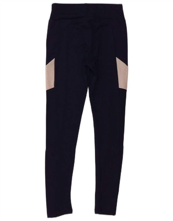 Puma Γυναικείο κολάν UK 10 Small Navy Blue Colorblock Πολυεστέρας