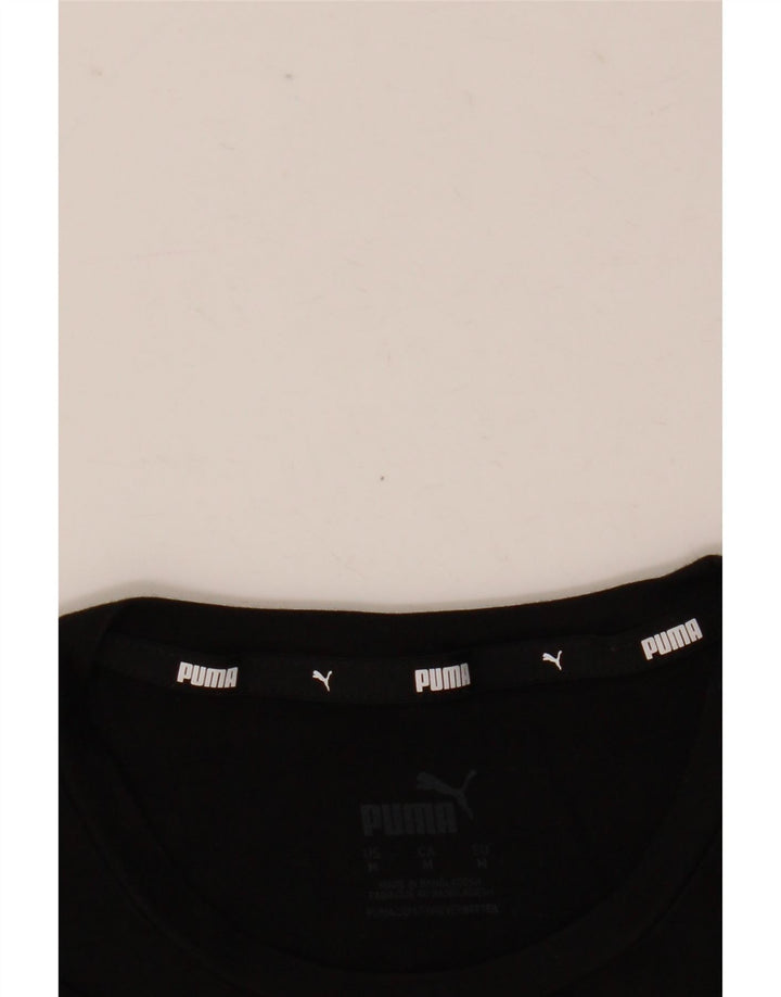 Γυναικείο γραφικό μπλουζάκι Puma Top UK 14 Medium Black