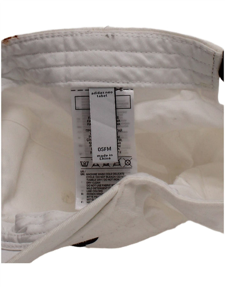 Ανδρικό γραφικό καπέλο μπέιζμπολ Adidas One Size Λευκό βαμβακερό