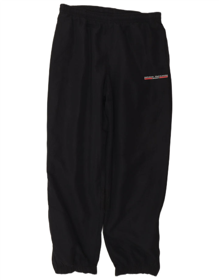 SERGIO TACCHINI Ανδρική αθλητική φόρμα παντελόνι μεγάλο W34 L31 μαύρο πολυεστέρα