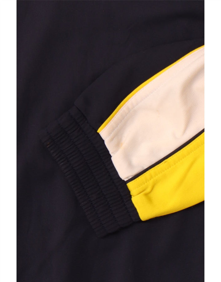 Ανδρική αθλητική φόρμα LOTTO Top μπουφάν Small Navy Blue Colorblock Polyester