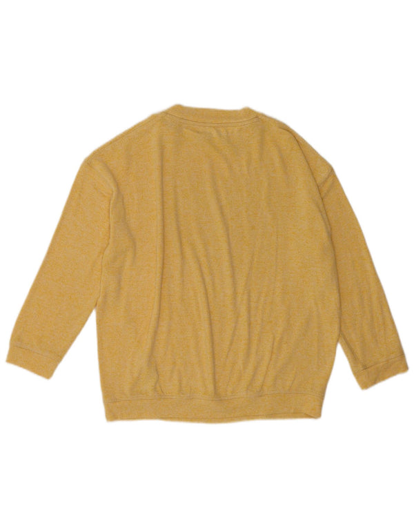 Marks & Spencer Γυναικεία υπερμεγέθη μπλούζα τοπ UK 10 Small Yellow Flecked