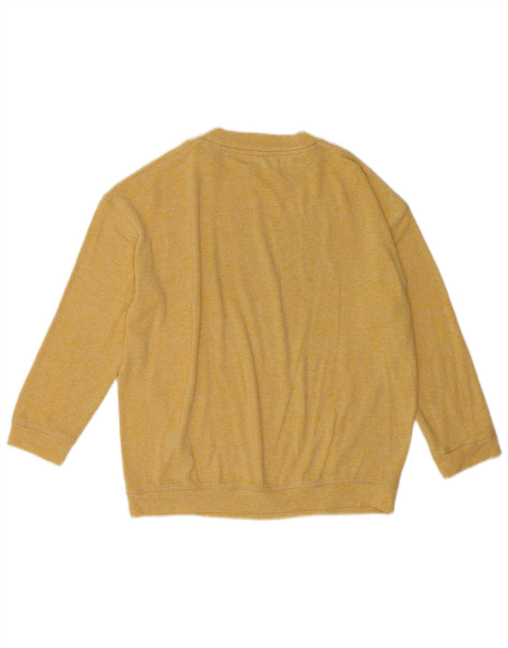 Marks & Spencer Γυναικεία υπερμεγέθη μπλούζα τοπ UK 10 Small Yellow Flecked