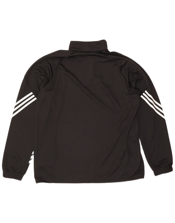 Adidas Ανδρική φόρμα πουλόβερ με φερμουάρ Climalite Top XL Μαύρο Πολυεστέρας
