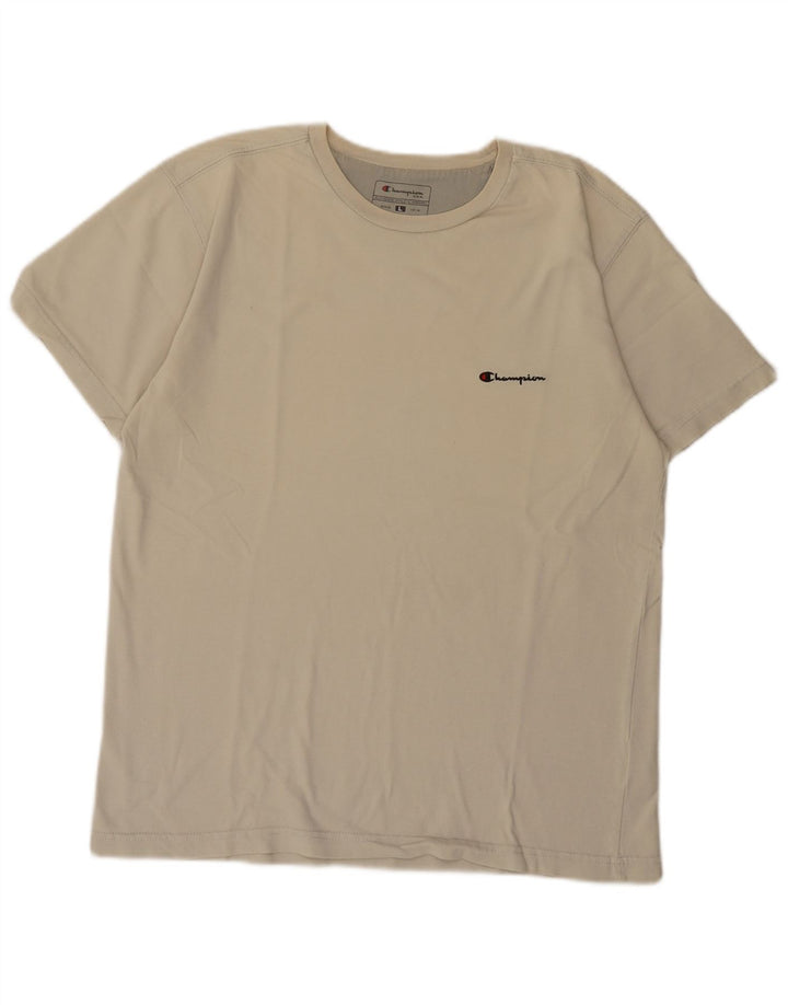 Ανδρικό T-Shirt Champion Top μεγάλο μπεζ βαμβακερό