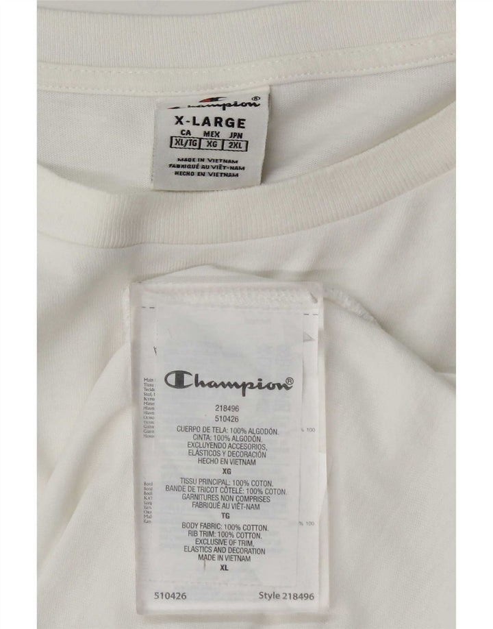 Ανδρικό T-Shirt Champion Top XL Λευκό βαμβακερό