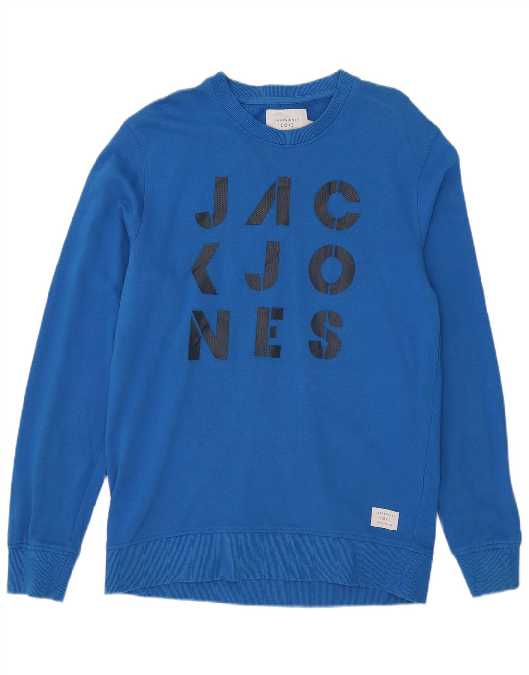 Jack & Jones Ανδρικό γραφικό φούτερ Jumper μεγάλο μπλε βαμβακερό