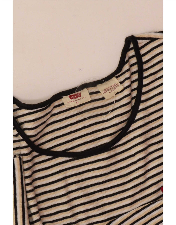 Γυναικείο T-Shirt Levi's Top UK 18 XL Πολύχρωμο ριγέ