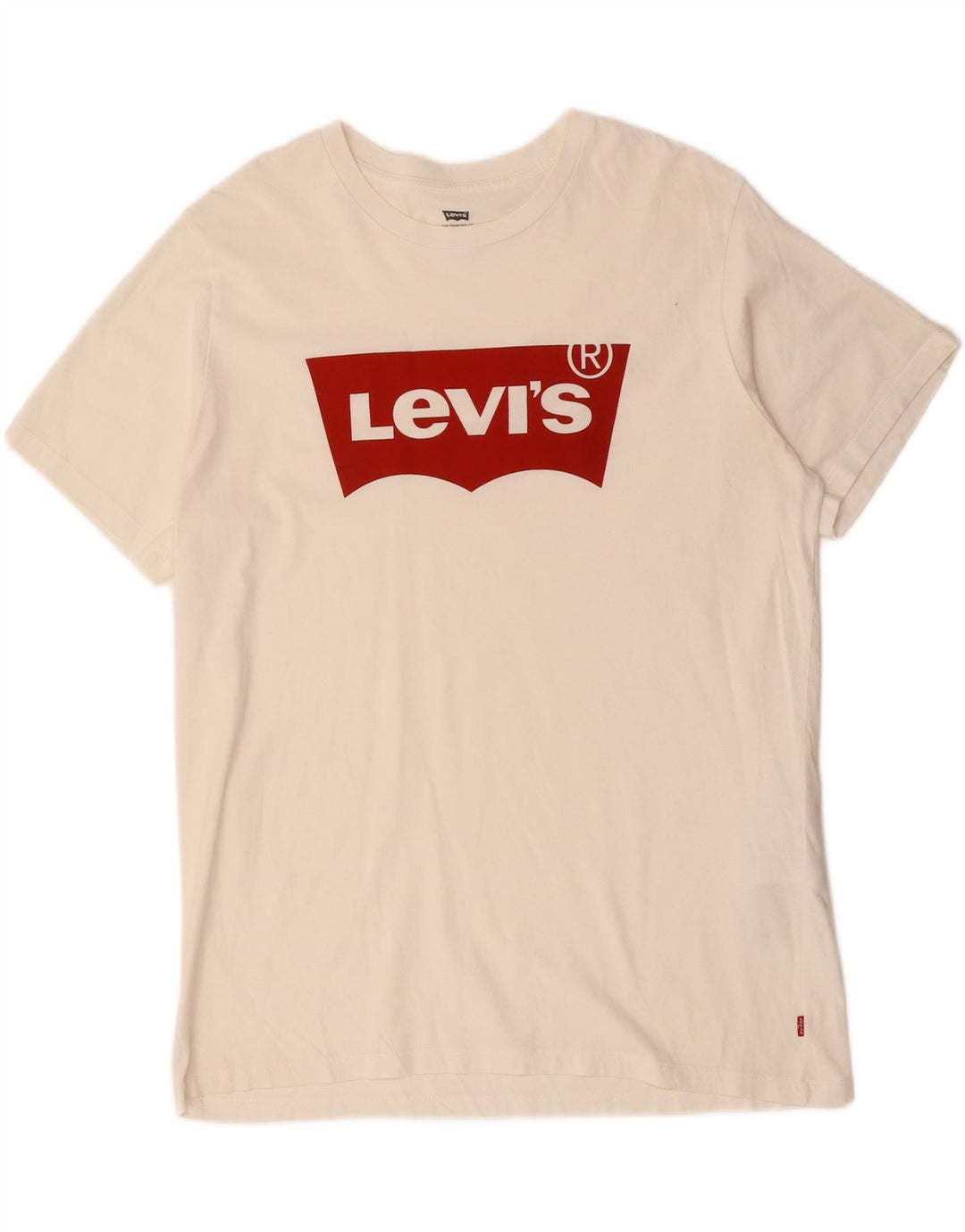 Ανδρικό μπλουζάκι Levi's Standard Fit Graphic Top μεγάλο λευκό βαμβακερό