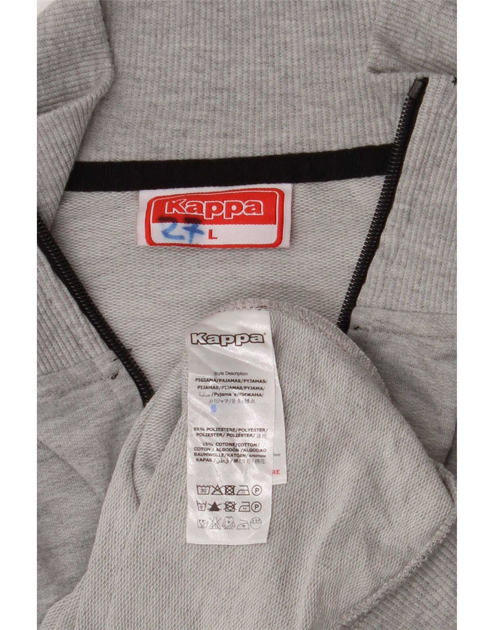 Ανδρική φόρμα Kappa Top Jacket Large Grey Colourblock Polyester
