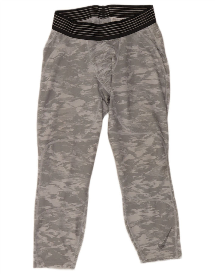 Ανδρικά κολάν Nike Dri Fit με μεσαίο γκρι πολυεστέρα παραλλαγής