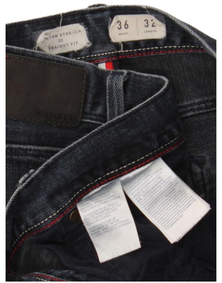 TOMMY HILFIGER Γυναικεία Denton Straight Jeans W36 L32 Navy Blue Cotton