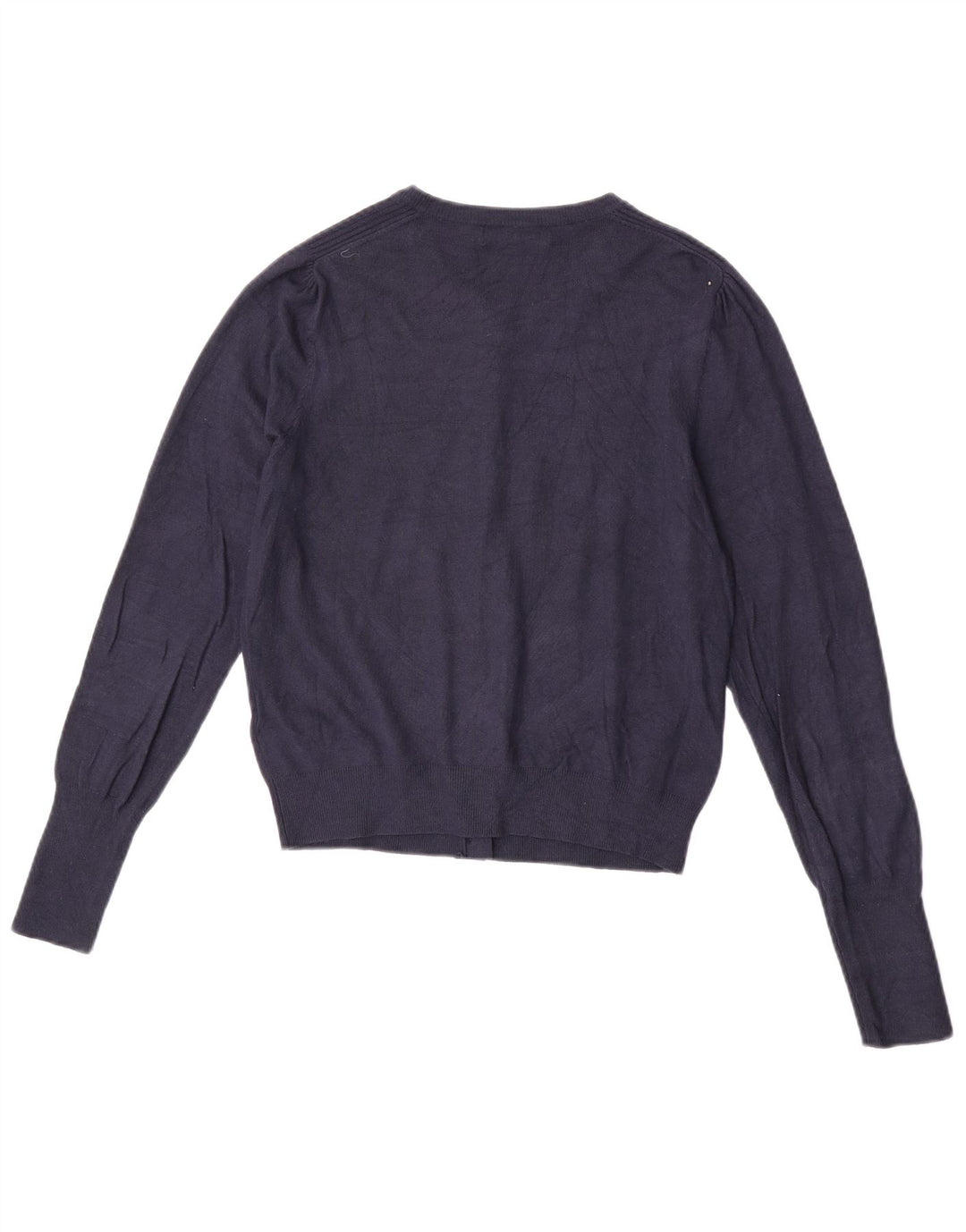 Marks & Spencer Γυναικεία ζακέτα πουλόβερ UK 12 Medium Navy Blue Viscose