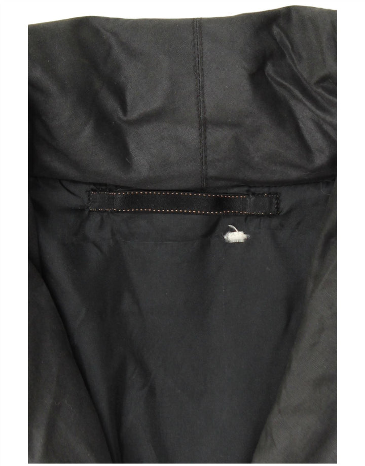 VINTAGE Γυναικείο παλτό αντιανεμικό UK 20 2XL Μαύρο Ζώο