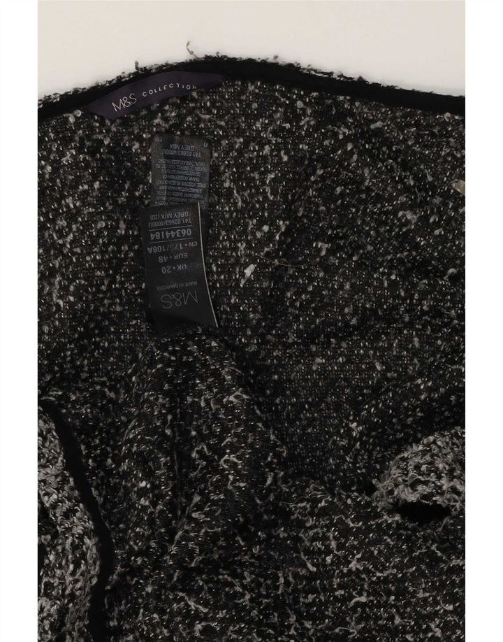 Marks & Spencer Γυναικεία ζακέτα πουλόβερ UK 20 2XL με γκρι φλύκταινες πολυεστέρα