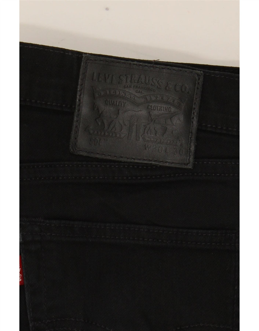 Levi's Mens 508 Regular Tapered Jeans W30 L30 Μαύρο βαμβακερό