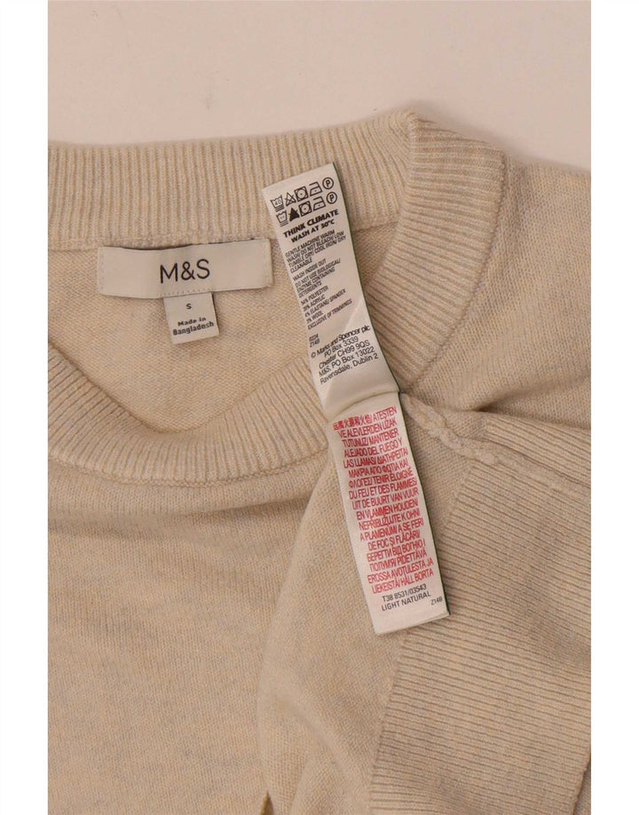 Marks & Spencer Γυναικείο πουλόβερ με λαιμόκαυστο UK 10 Small Beister Polyester