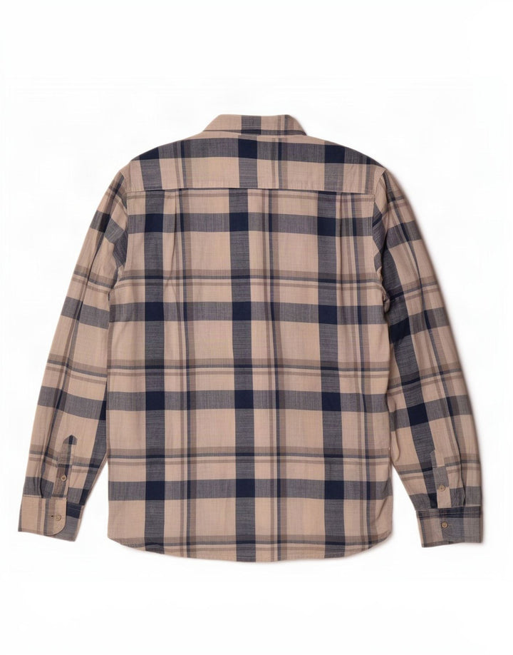 Ανδρικό πουκάμισο Wrangler Large Beige Check Cotton