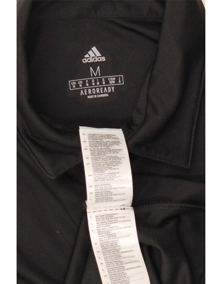Adidas Ανδρικό πουκάμισο Aeroready Polo Medium Μαύρο Πολυεστέρας