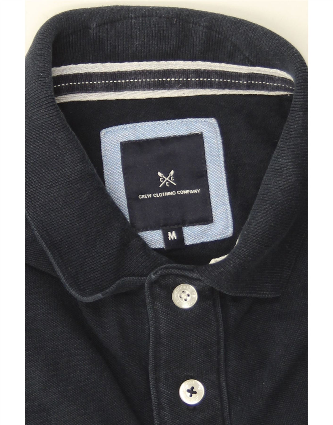 Ανδρικό πουκάμισο Polo Crew Clothing, μεσαίο μπλε βαμβακερό