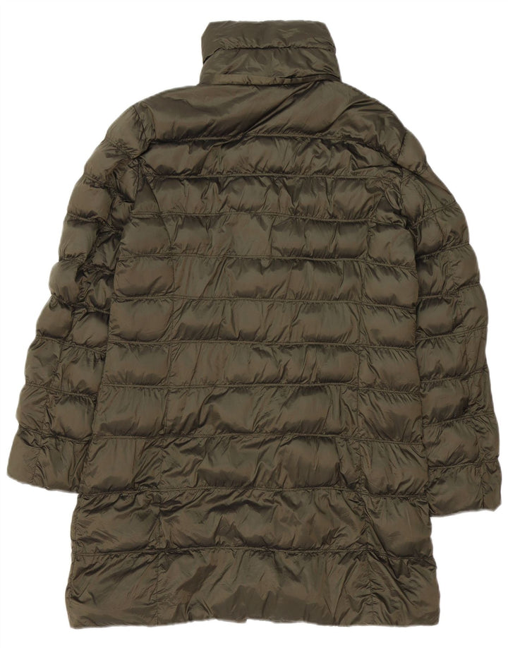 Massimo Dutti Γυναικείο παλτό UK 18 XL Χακί Πολυεστέρας
