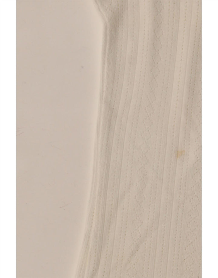 Marlboro Classics Γυναικείο T-Shirt Top UK 12 Βαμβακερό μεσαίο υπόλευκο