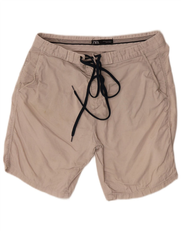 Zara Γυναικείο Σορτς Chino EU 40 Medium W31 Beige