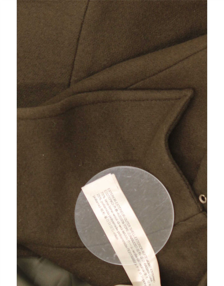Massimo Dutti Γυναικείο Πανωφόρι UK 16 Large Khaki Wool