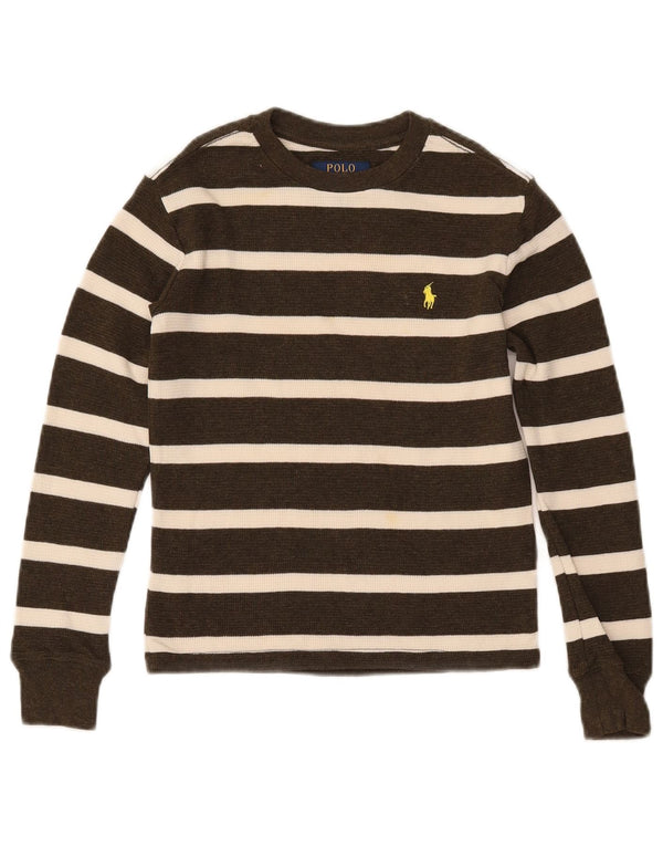Πουλόβερ POLO RALPH LAUREN Αγόρια Boat Neck Jumper 7-8 Years Small Khaki