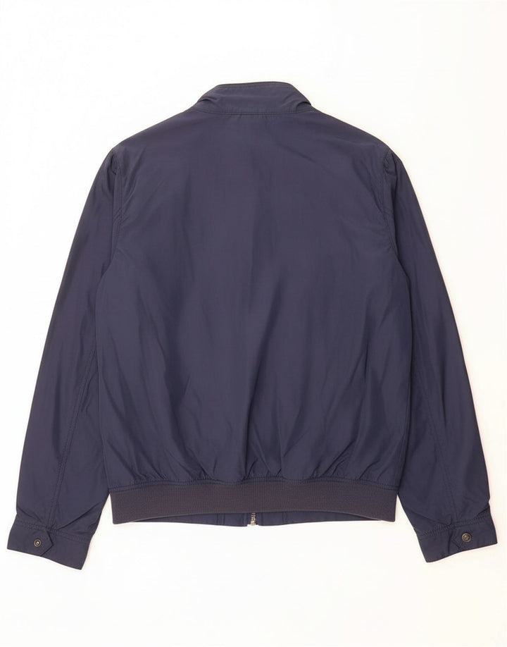 REFRIGUE Mens Bomber Jacket UK 42 XL Navy Blue Polyester