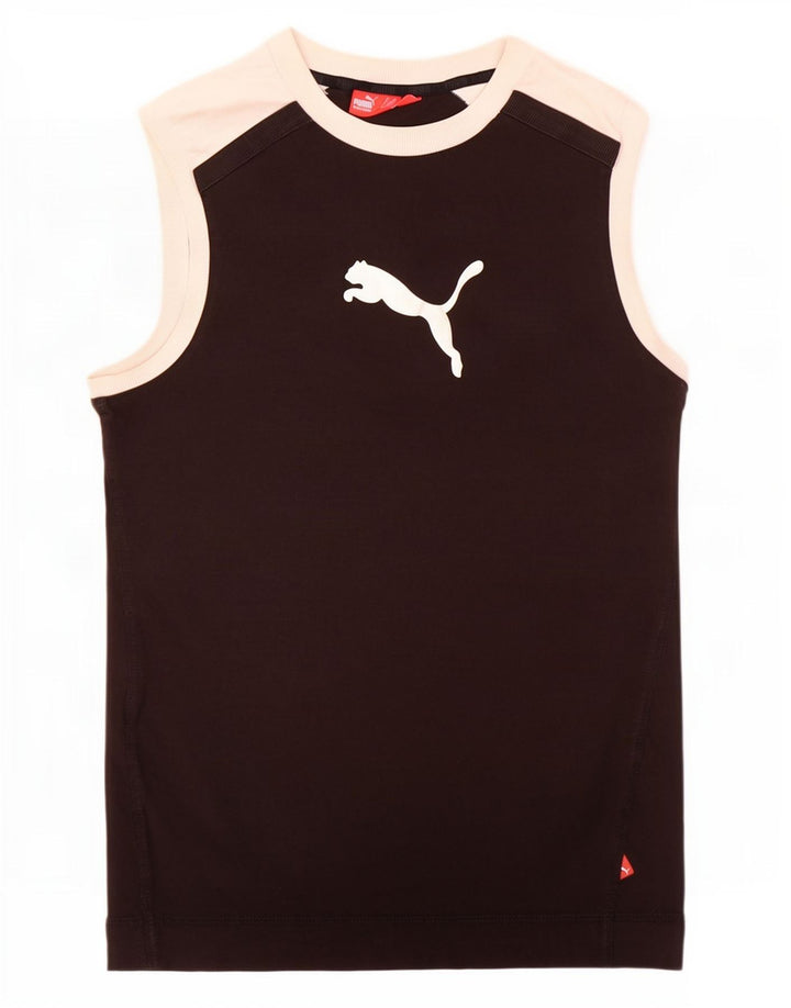 Ανδρικό γραφικό γιλέκο Puma, μεσαίο μαύρο χρώμα, βαμβακερό