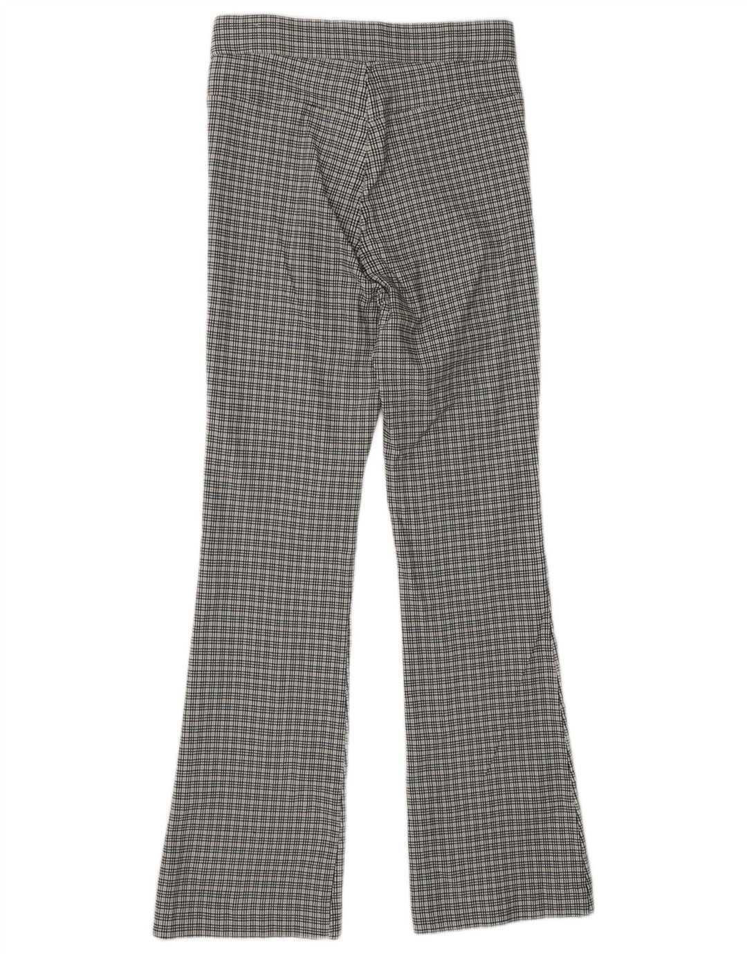 Γυναικείο ZARA Bootcut Casual Παντελόνι Small W26 L26 Grey Chevron