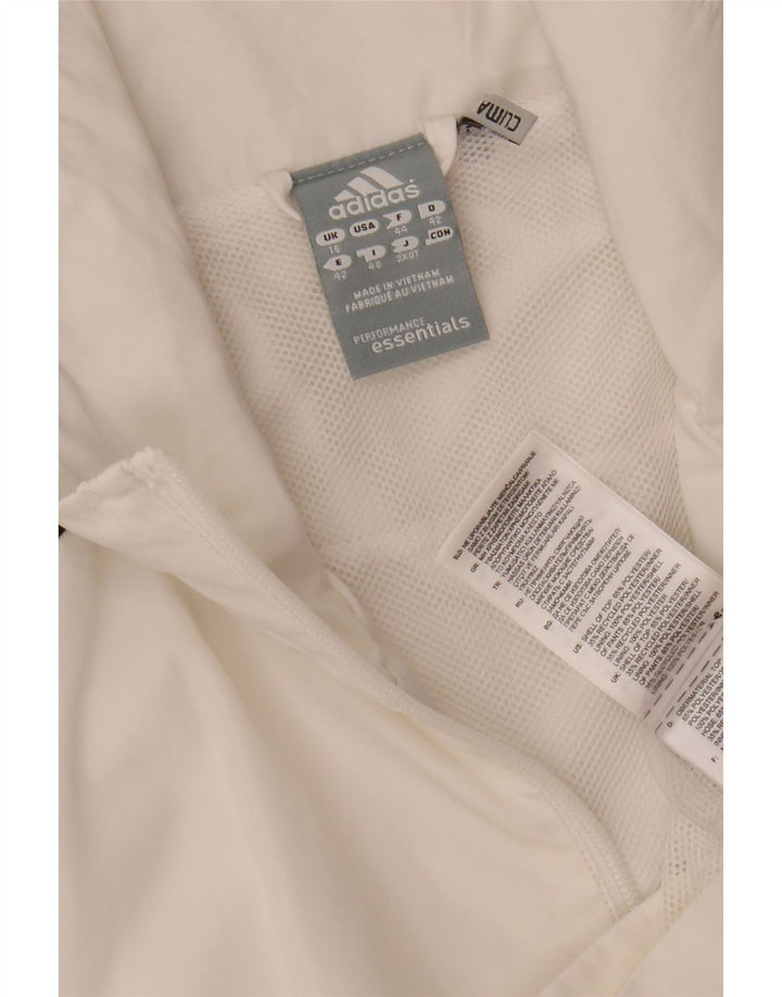 Adidas Γυναικεία φόρμα Climalite Top Jacket UK 16 Large White Polyester