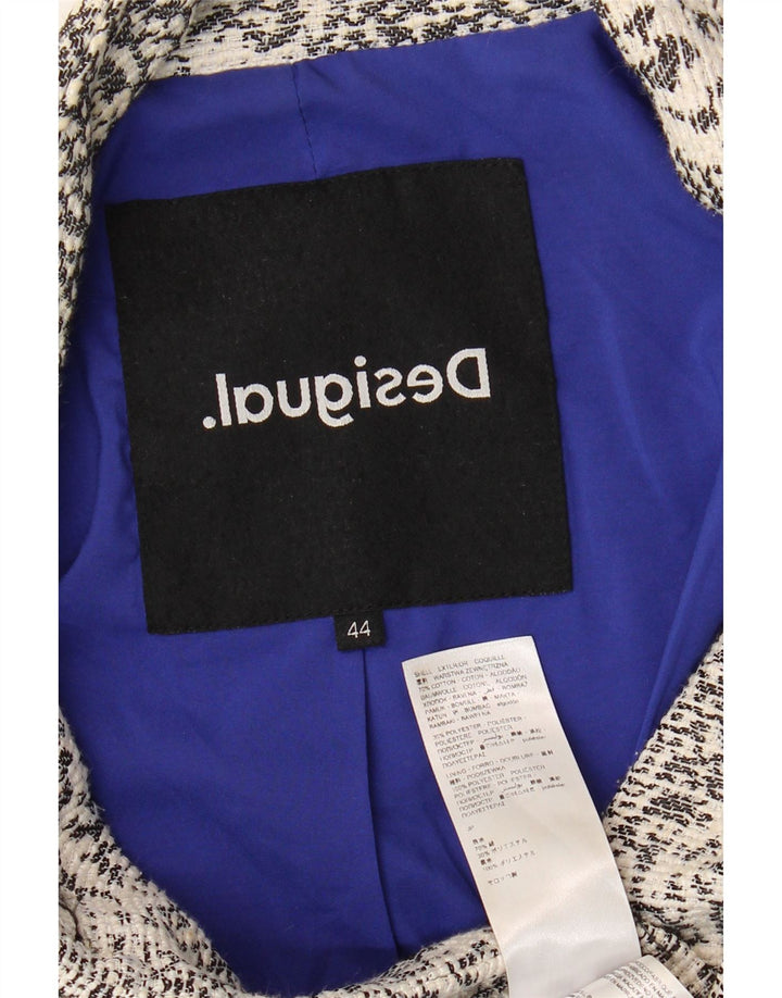 Γυναικείο πανωφόρι Desigual Abstract Pattern EU 44 XL Λευκό βαμβακερό