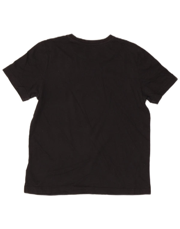 Adidas Boys Graphic T-Shirt Top 13-14 ετών μεγάλο μαύρο βαμβακερό